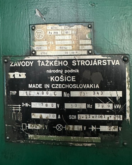 ZTS SMERAL LE 400 C eccentric press view 2